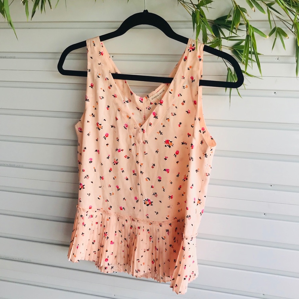 Rebecca Taylor Floral Peplum Blouse